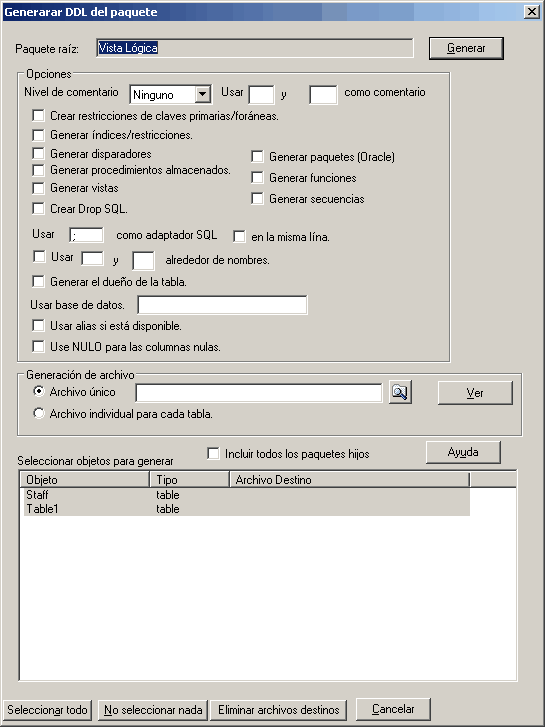 generateddlpackage